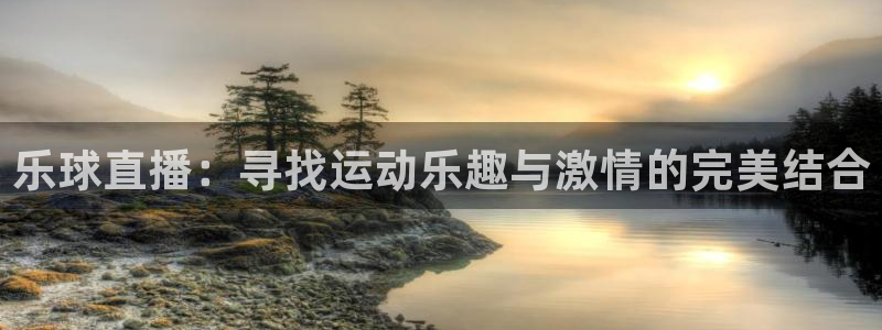 乐球直播：寻找运动乐趣与激情的完美结合